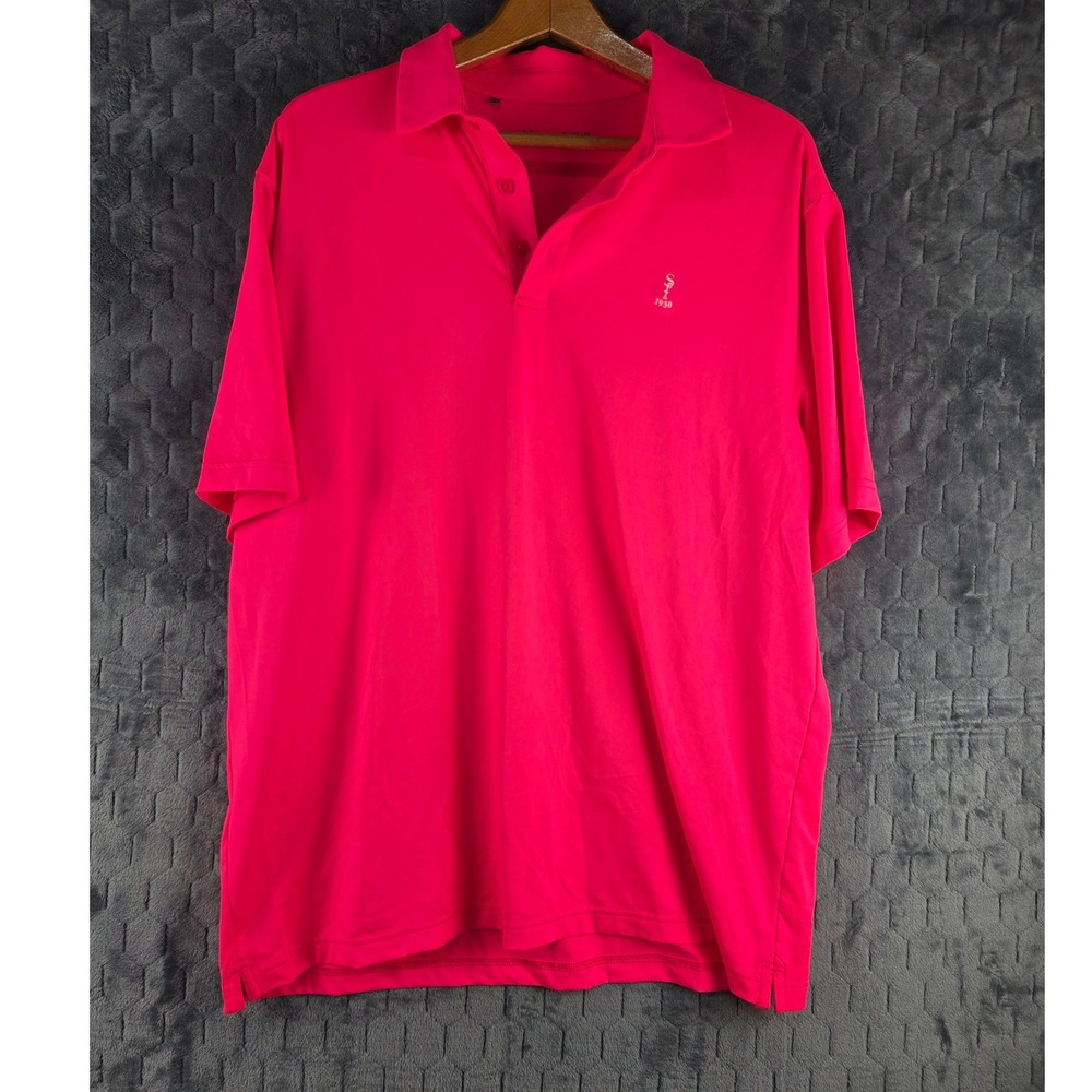 Under Armour Mens XL Pink Loose Fit Short Sleeve Athletic Polo Shirt S 1930‎